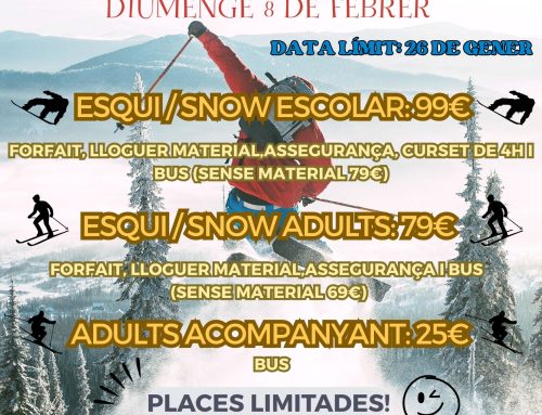 ESQUIADA ESCOLAR 8 DE FEBRER